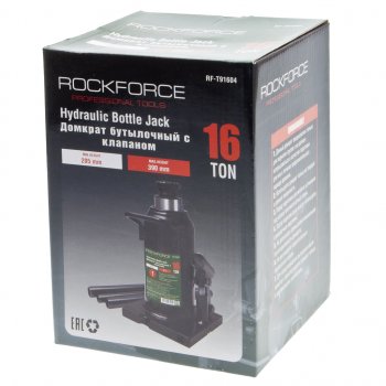 5 549 р. Домкрат бутылочный 16т 205-390мм с клапаном ROCKFORCE ROCKFORCE rf-t91604  с доставкой в г. Пермь. Увеличить фотографию 3