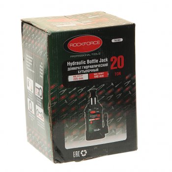 13 799 р. Домкрат бутылочный 20т 248-598мм с клапаном ROCKFORCE ROCKFORCE rf-t92003  с доставкой в г. Пермь. Увеличить фотографию 4