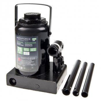 11 899 р. Домкрат бутылочный 25т 230-360мм низкопрофильный ROCKFORCE ROCKFORCE rf-t92507euro  с доставкой в г. Пермь. Увеличить фотографию 1