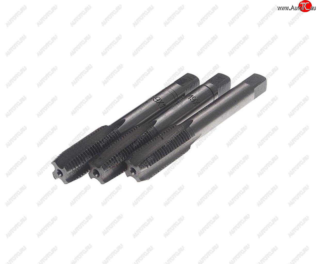 379 р. Метчик М09x1.0мм комплект 3шт. в пластиковом футляре ROCKFORCE ROCKFORCE rf-tap09100  с доставкой в г. Пермь
