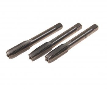 379 р. Метчик М09x1.25мм комплект 3шт. в пластиковом футляре ROCKFORCE ROCKFORCE rf-tap09125  с доставкой в г. Пермь. Увеличить фотографию 1