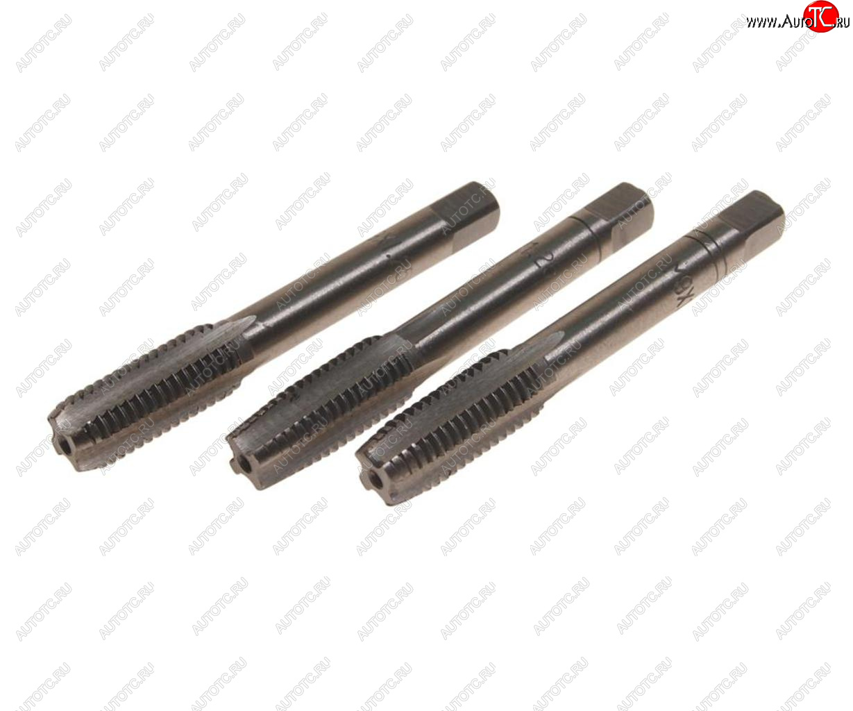 379 р. Метчик М09x1.25мм комплект 3шт. в пластиковом футляре ROCKFORCE ROCKFORCE rf-tap09125  с доставкой в г. Пермь