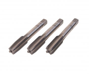 319 р. Метчик М12x1.5мм комплект 3шт. в пластиковом футляре ROCKFORCE ROCKFORCE rf-tap12150  с доставкой в г. Пермь. Увеличить фотографию 1