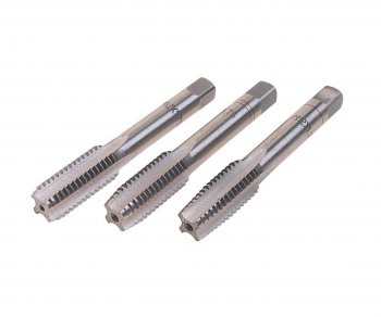 349 р. Метчик М12x1.75мм комплект 3шт. в пластиковом футляре ROCKFORCE ROCKFORCE rf-tap12175  с доставкой в г. Пермь. Увеличить фотографию 1