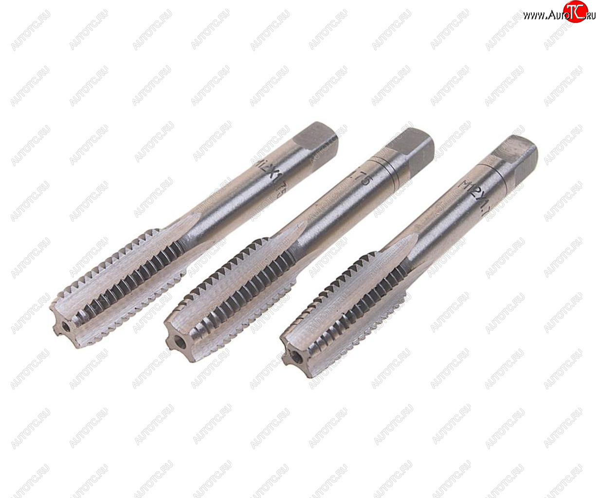 349 р. Метчик М12x1.75мм комплект 3шт. в пластиковом футляре ROCKFORCE ROCKFORCE rf-tap12175  с доставкой в г. Пермь