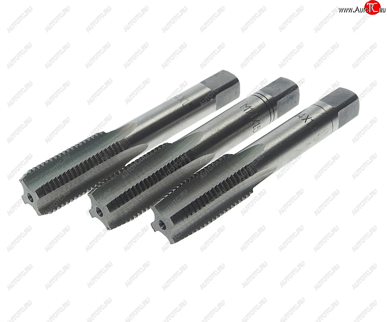 429 р. Метчик М14x1.5мм комплект 3шт. в пластиковом футляре ROCKFORCE ROCKFORCE rf-tap14150 ROCKFORCE rf-tap14150  с доставкой в г. Пермь