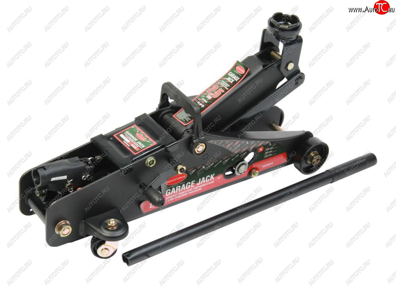8 249 р. Домкрат подкатной 2.5т 140-387мм с фиксацией в кейсе ROCKFORCE ROCKFORCE rf-th22501c  с доставкой в г. Пермь
