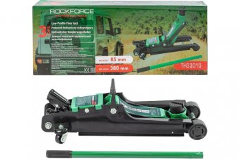 8 749 р. Домкрат подкатной 3т 85-380мм низкопрофильный ROCKFORCE ROCKFORCE rf-th33010  с доставкой в г. Пермь. Увеличить фотографию 1