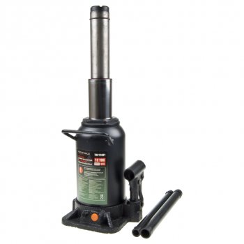 10 349 р. Домкрат бутылочный 12т 242-598мм 2-х плунжерный ROCKFORCE ROCKFORCE rf-th812001  с доставкой в г. Пермь. Увеличить фотографию 2