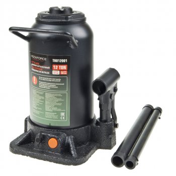 10 349 р. Домкрат бутылочный 12т 242-598мм 2-х плунжерный ROCKFORCE ROCKFORCE rf-th812001  с доставкой в г. Пермь. Увеличить фотографию 1
