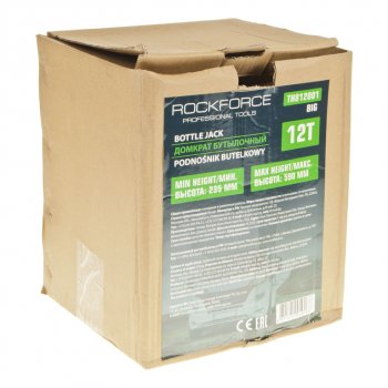 12 599 р. Домкрат бутылочный 12т 235-500мм 2-х плунжерный ROCKFORCE ROCKFORCE rf-th812001big  с доставкой в г. Пермь. Увеличить фотографию 3