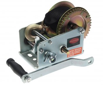 5 399 р. Лебедка барабанная 1.3т L=10м ленточная ROCKFORCE ROCKFORCE rf-trt1301s  с доставкой в г. Пермь. Увеличить фотографию 1