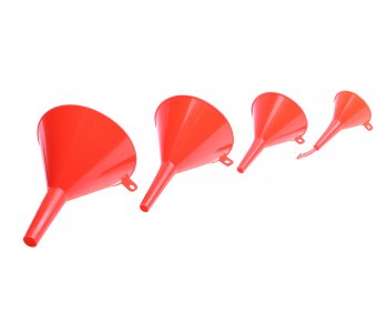 103 р. Воронка 50, 75, 95, 115мм пластиковая 4 предмета REDMARK REDMARK rm834  с доставкой в г. Пермь. Увеличить фотографию 2