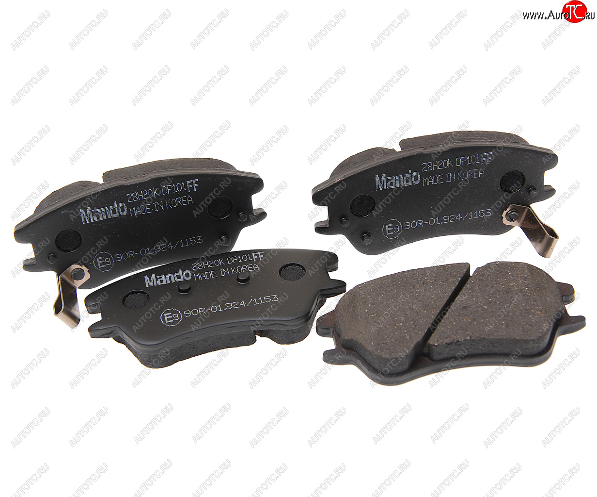 759 р. Колодки тормозные HYUNDAI Atos (05-) передние (4шт.) MANDO MANDO rmpk22  с доставкой в г. Пермь