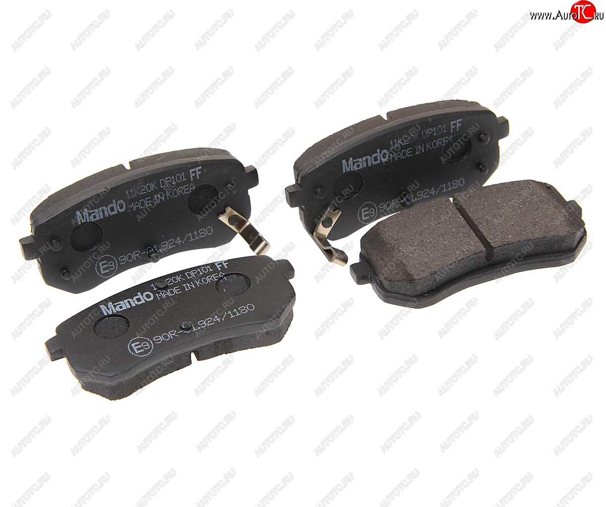 519 р. Колодки тормозные HYUNDAI i10 KIA Picanto (04-) задние (4шт.) MANDO MANDO rmpk30  с доставкой в г. Пермь