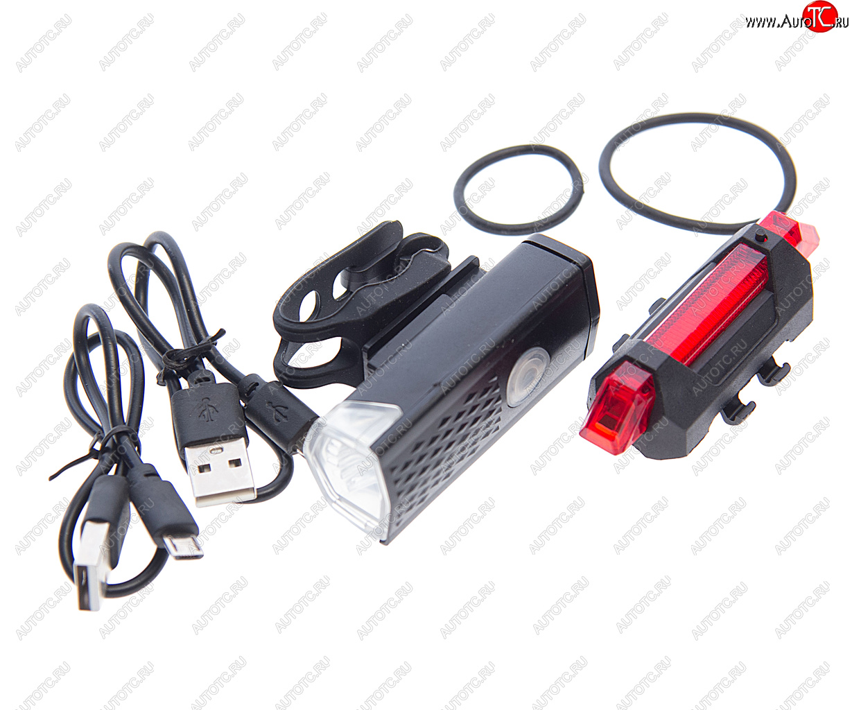 999 р. Фонарь велосипедный набор USB кабель с аккумулятором 480mAh Led NO NAME rpl-2255dc-918  с доставкой в г. Пермь