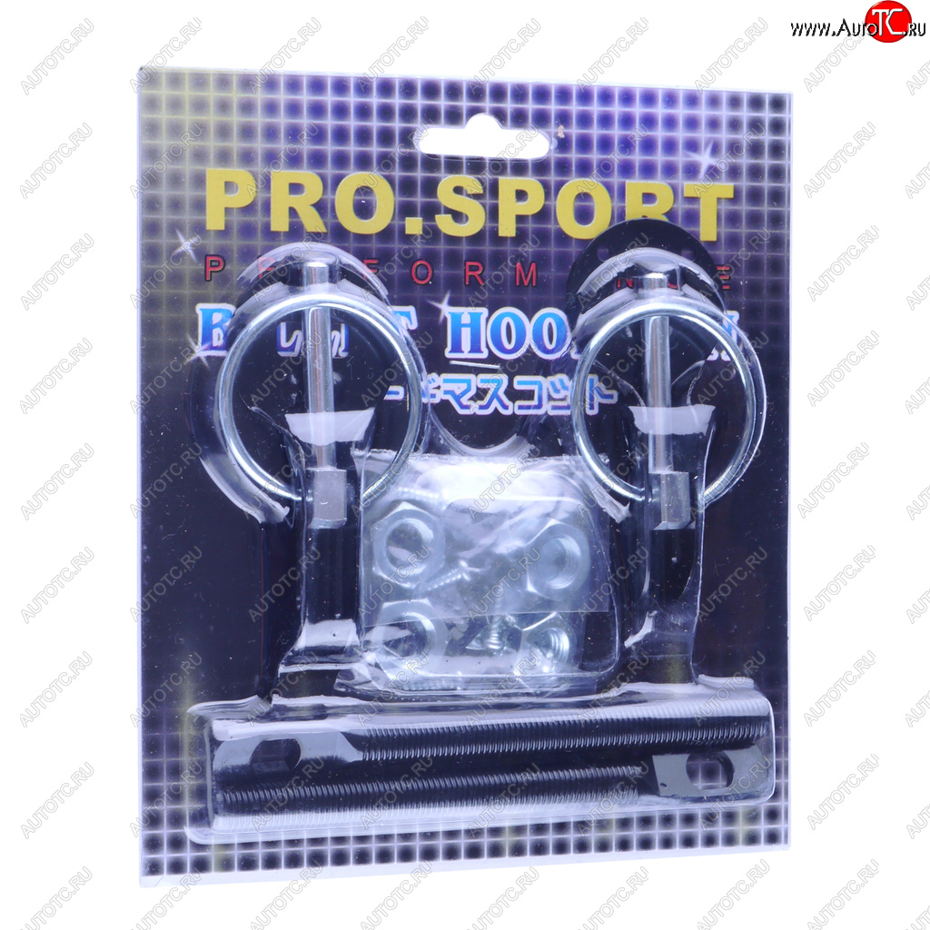 549 р. Замок капота PRO SPORT черный комплект PRO SPORT rs-08302  с доставкой в г. Пермь