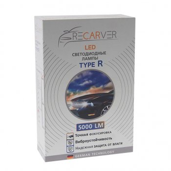 2 249 р. Лампа светодиодная 12V H27 PG13 5000Lm (2шт.) Type R RECARVER RECARVER rtrled50h27-2  с доставкой в г. Пермь. Увеличить фотографию 3