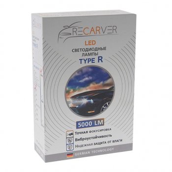 2 699 р. Лампа светодиодная 12V H3 PK22s 5000Lm (2шт.) Type R RECARVER RECARVER rtrled50h3-2 RECARVER rtrled50h3-2  с доставкой в г. Пермь. Увеличить фотографию 3