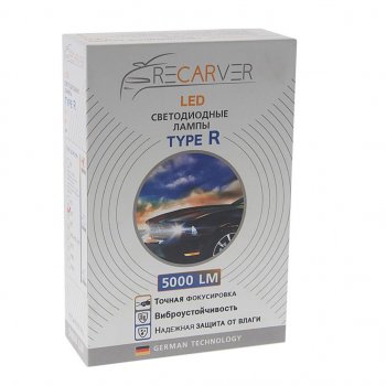 2 999 р. Лампа светодиодная 12V H4 P43t-38 5000Lm (2шт.) Type R RECARVER RECARVER rtrled50h4-2  с доставкой в г. Пермь. Увеличить фотографию 3