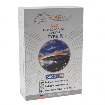 2 699 р. Лампа светодиодная 12V HB3 P20d 5000Lm (2шт.) Type R RECARVER RECARVER rtrled50hb3-2canbus  с доставкой в г. Пермь. Увеличить фотографию 3