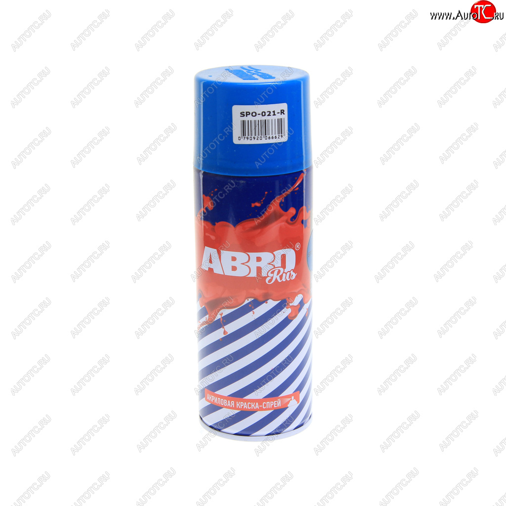 258 р. Краска синяя аэрозоль 520мл Rus ABRO ABRO rus spo-021-r  с доставкой в г. Пермь