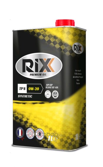 859 р. Масло моторное TP N SP 0W20 синт.1л RIXX RIXX rx0001tpn RIXX rx0001tpn  с доставкой в г. Пермь. Увеличить фотографию 1