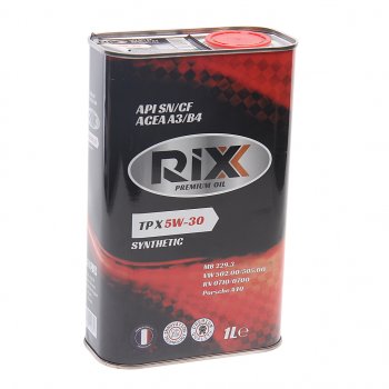 689 р. Масло моторное TP X SN/CF А3/В4 5W30 синт.1л RIXX RIXX rx0011tpx RIXX rx0011tpx  с доставкой в г. Пермь. Увеличить фотографию 1