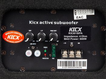 18 549 р. Сабвуфер корпусной активный 12 (30см) 400Вт KICX KICX rx301bpa  с доставкой в г. Пермь. Увеличить фотографию 5