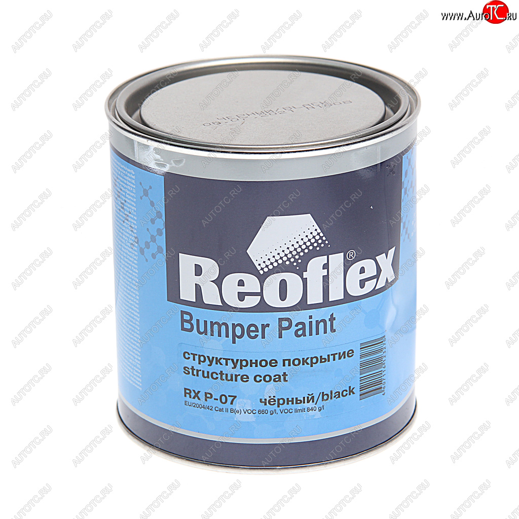 1 079 р. Краска для бамперов черная структурная 0.75л REOFLEX REOFLEX rx p-07750  с доставкой в г. Пермь