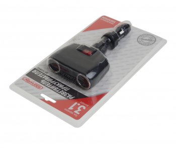 999 р. Разветвитель прикуривателя 2-х гнездовой 12V 2USB SKYWAY SKYWAY s00301036  с доставкой в г. Пермь. Увеличить фотографию 2
