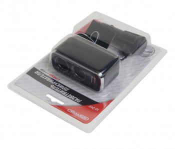 779 р. Разветвитель прикуривателя 2-х гнездовой 12V 1USB SKYWAY SKYWAY s02301016  с доставкой в г. Пермь. Увеличить фотографию 2