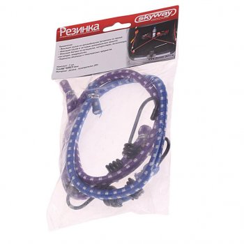 185 р. Жгут крепления груза эластичный 0.6мх8мм (2шт.) SKYWAY SKYWAY s06001004  с доставкой в г. Пермь. Увеличить фотографию 1