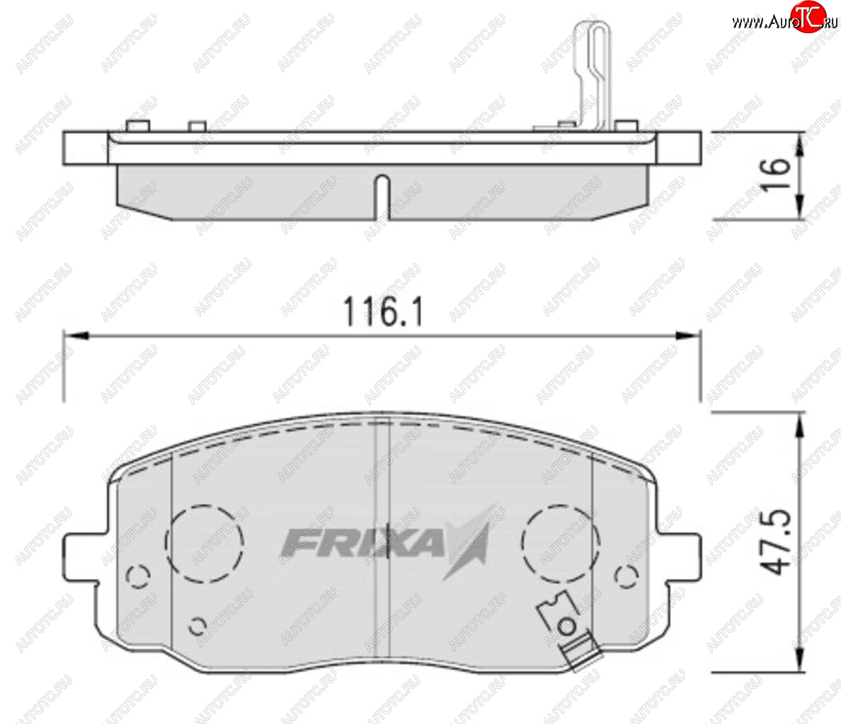 1 489 р. Колодки тормозные передние (4шт.) FRIXA Hyundai i10 PA рестайлинг (2011-2013)  с доставкой в г. Пермь