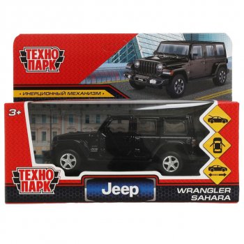 919 р. Модель автомобиля JEEP Sahara металлическая ТЕХНОПАРК ТЕХНОПАРК sahara 5d-12-bk  с доставкой в г. Пермь. Увеличить фотографию 1