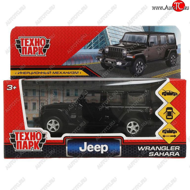 919 р. Модель автомобиля JEEP Sahara металлическая ТЕХНОПАРК ТЕХНОПАРК sahara 5d-12-bk  с доставкой в г. Пермь