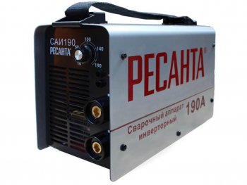 7 249 р. Аппарат сварочный 5.5кВт 10-190А d=2.0-5.0 140-260В инвертор компакт РЕСАНТА РЕСАНТА саи-190к  с доставкой в г. Пермь. Увеличить фотографию 1