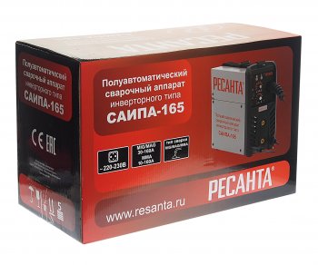 17 799 р. Аппарат сварочный 4.7кВт 20-160А d=0.6-0.9 инвертор полуавтомат РЕСАНТА РЕСАНТА саипа-165  с доставкой в г. Пермь. Увеличить фотографию 4