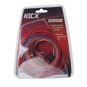 1 699 р. Набор для установки усилителя KICX KICX sak10atc1  с доставкой в г. Пермь. Увеличить фотографию 1