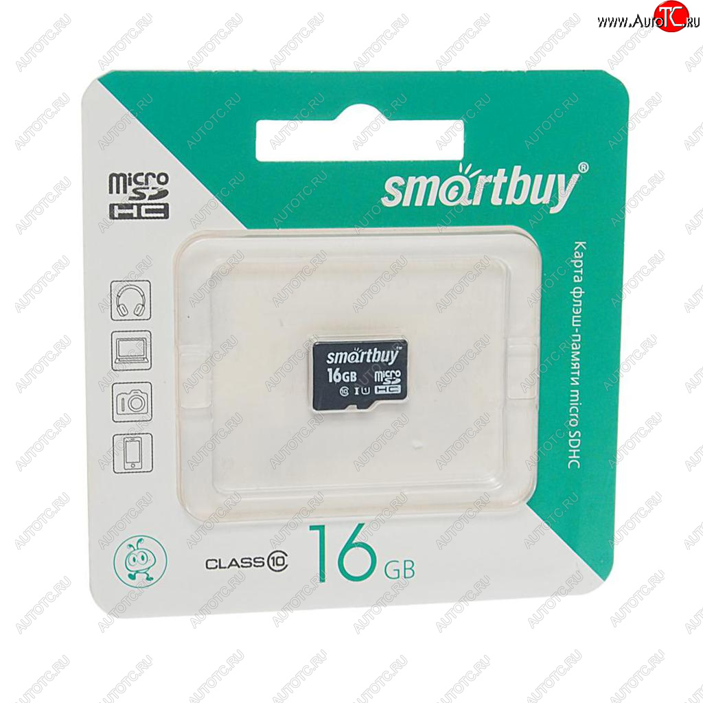 369 р. Карта памяти 16GB MicroSD class 10 SMART BUY SMART BUY sb16gbsdcl10-00  с доставкой в г. Пермь