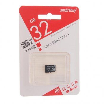 439 р. Карта памяти 32GB MicroSD class 10 SMART BUY SMART BUY sb32gbsdcl10-00  с доставкой в г. Пермь. Увеличить фотографию 1