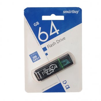619 р. Карта памяти USB 64GB SMART BUY SMART BUY sb64gbgs-dg  с доставкой в г. Пермь. Увеличить фотографию 1