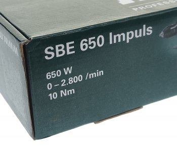 10 249 р. Дрель ударная 650Вт METABO METABO sbe 650  с доставкой в г. Пермь. Увеличить фотографию 7