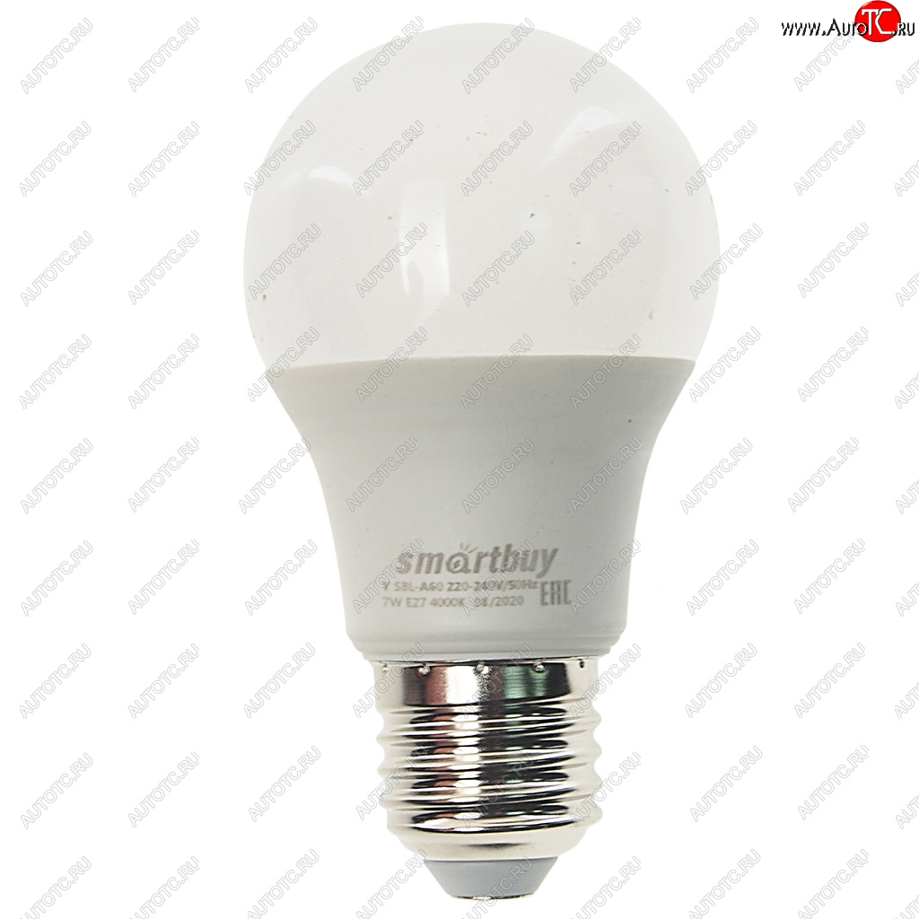 74 р. Лампа светодиодная E27 A60 7W (60W) 220V холодный SMART BUY SMART BUY sbl-a60-07-40k-e27-n  с доставкой в г. Пермь