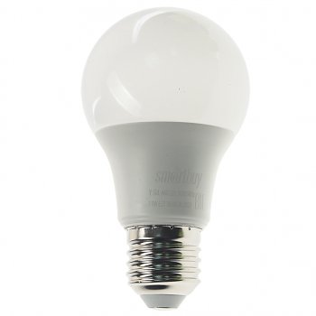 78 р. Лампа светодиодная E27 A60 11W(90W) 220V теплый SMART BUY SMART BUY sbl-a60-11-30k-e27-a  с доставкой в г. Пермь. Увеличить фотографию 1