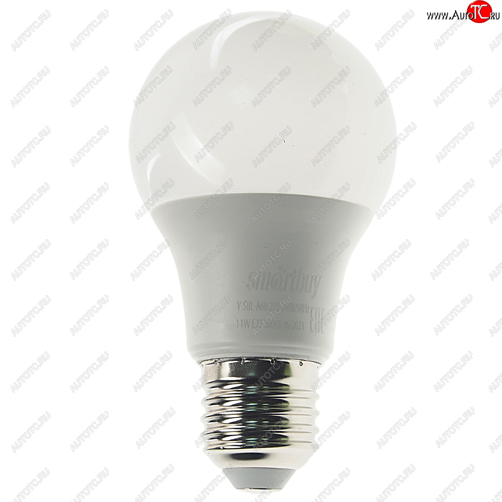78 р. Лампа светодиодная E27 A60 11W(90W) 220V теплый SMART BUY SMART BUY sbl-a60-11-30k-e27-a  с доставкой в г. Пермь