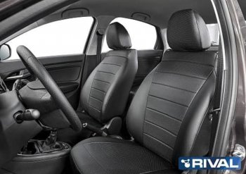 5 999 р. Авточехлы HYUNDAI Elantra седан (16-) экокожа черные комплект RIVAL RIVAL sc.2306.1 RIVAL sc.2306.1  с доставкой в г. Пермь. Увеличить фотографию 2