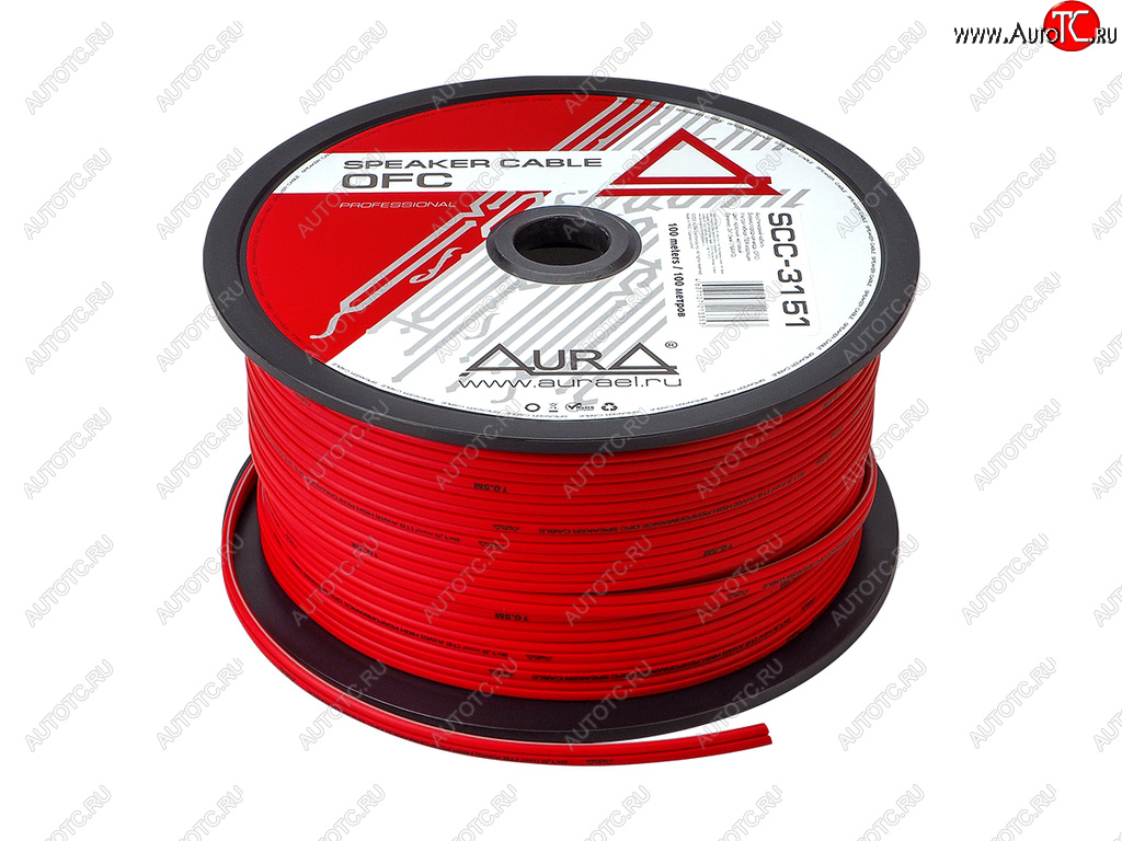 224 р. Кабель акустический 16Ga (2х1.5мм) 1м AURA AURA scc-3151 100м  с доставкой в г. Пермь