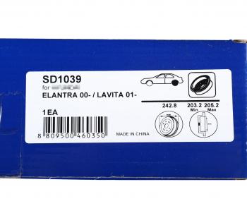 2 269 р. Барабан тормозной HYUNDAI Elantra (00-),Matrix (01-) задний SANGSIN SANGSIN sd1039  с доставкой в г. Пермь. Увеличить фотографию 4