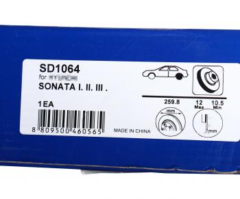 1 999 р. Диск тормозной HYUNDAI Sonata (94-) задний (1шт.) SANGSIN SANGSIN sd1064  с доставкой в г. Пермь. Увеличить фотографию 5